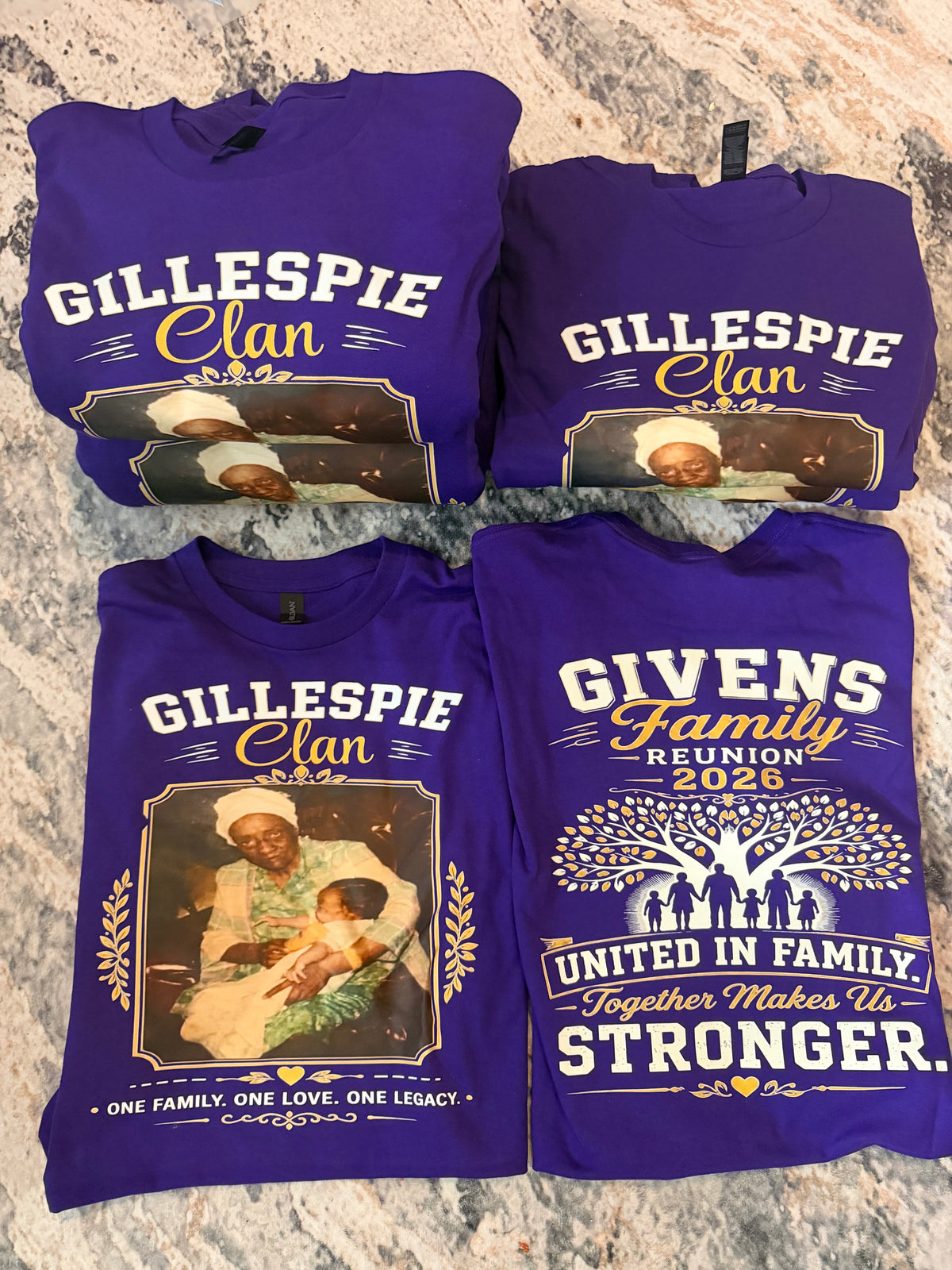 Family reunion tees
