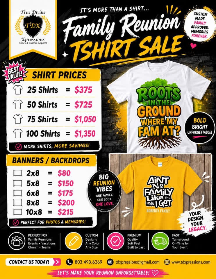 Family reunion tees