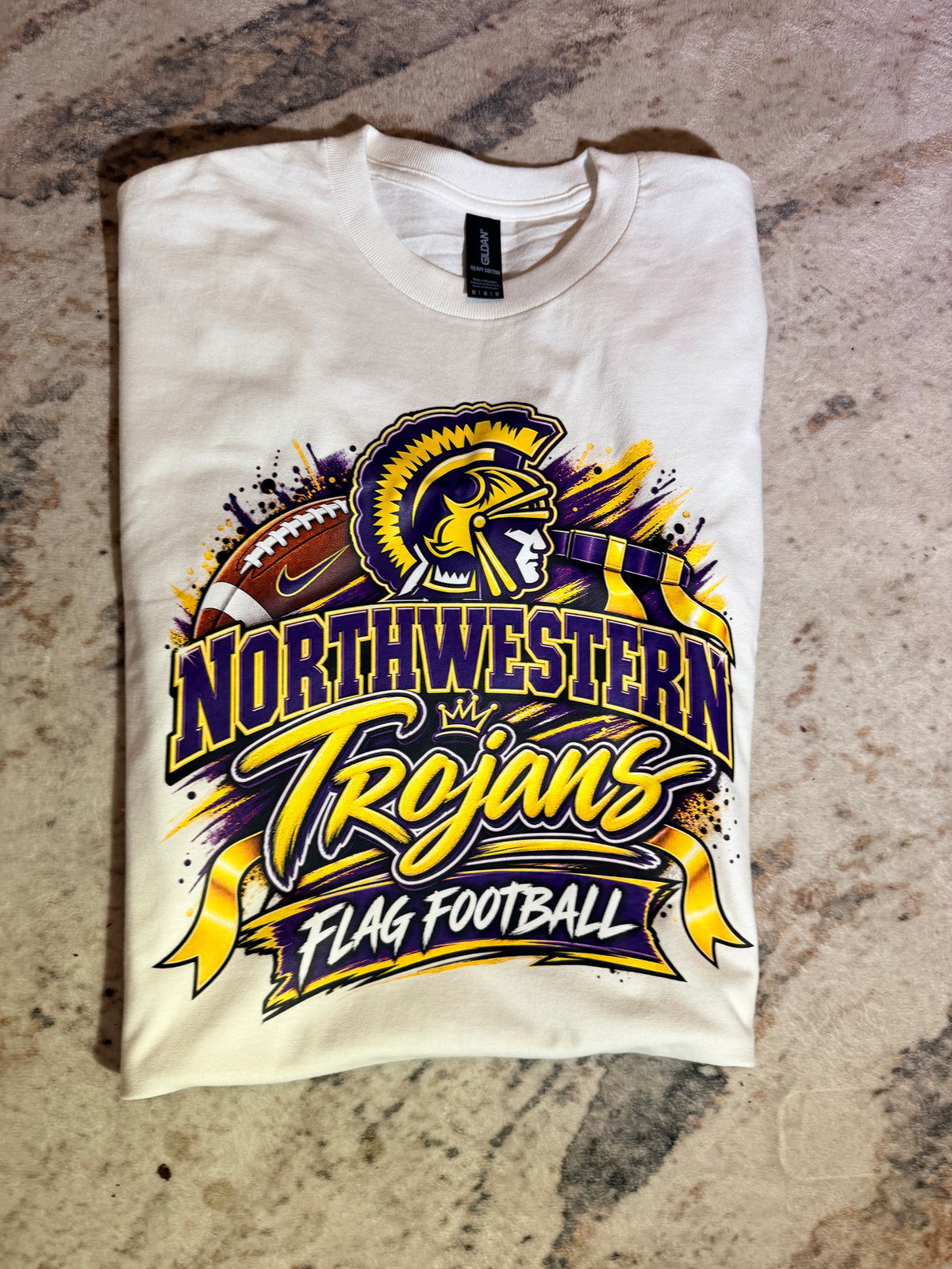 Trojans Flag Football Fan tees