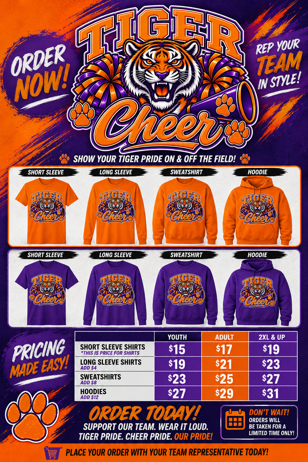 Tigers Cheer Gear